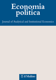 Cover of the journal Economia politica - 1120-2890