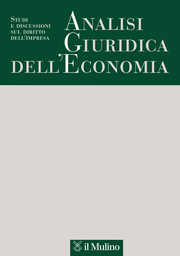 Journal cover: Analisi Giuridica dell'Economia
