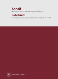 Cover of Annali dell'Istituto storico italo-germanico in Trento - 0392-0011